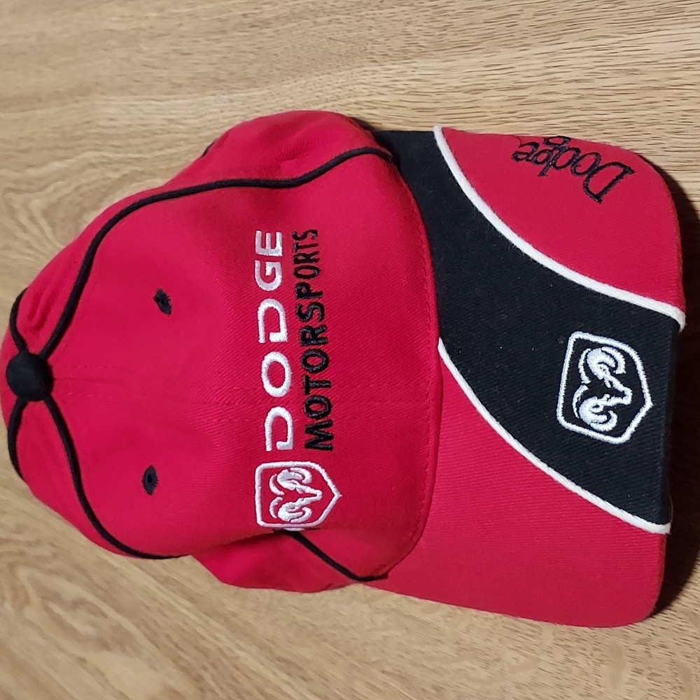 Checkered flag sports Dodge racing cap